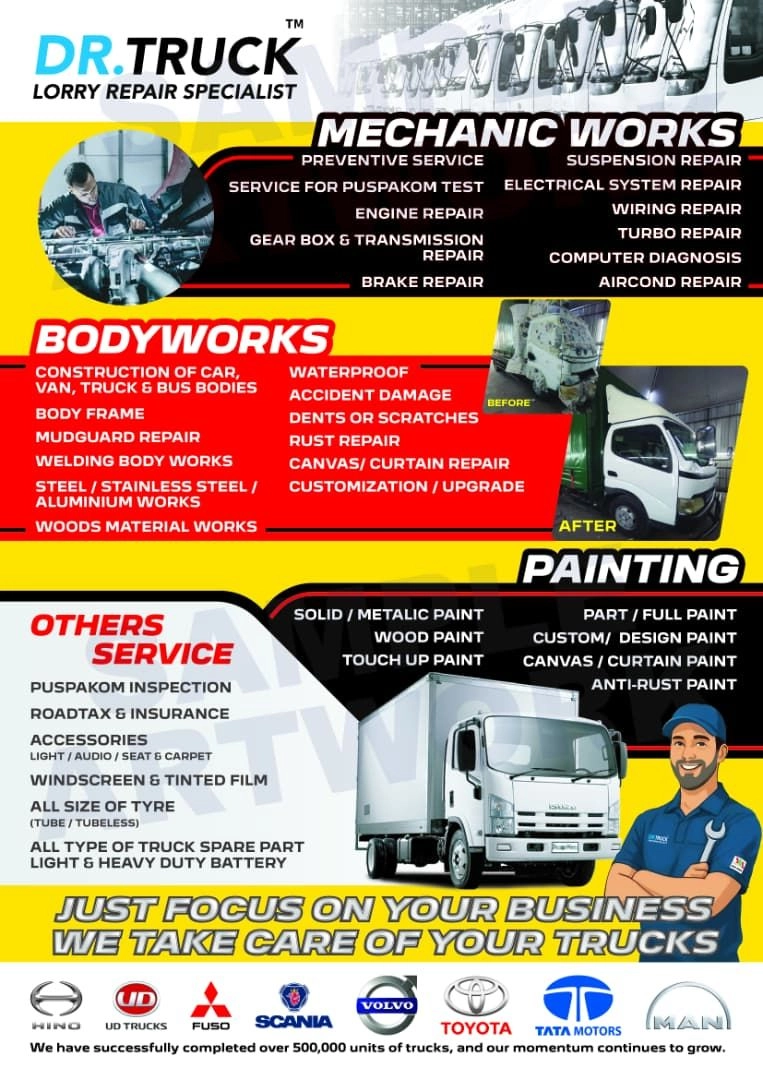 Bengkel Lori – DR.TRUCK (SELAYANG,KEPONG,KIP KEPONG)