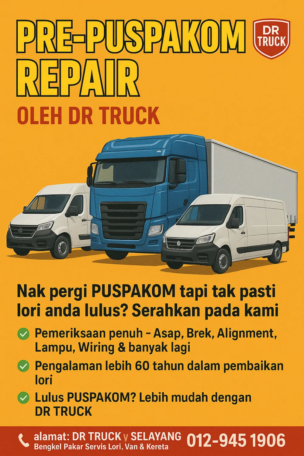 PRE-PUSPAKOM REPAIR BY DR TRUCK